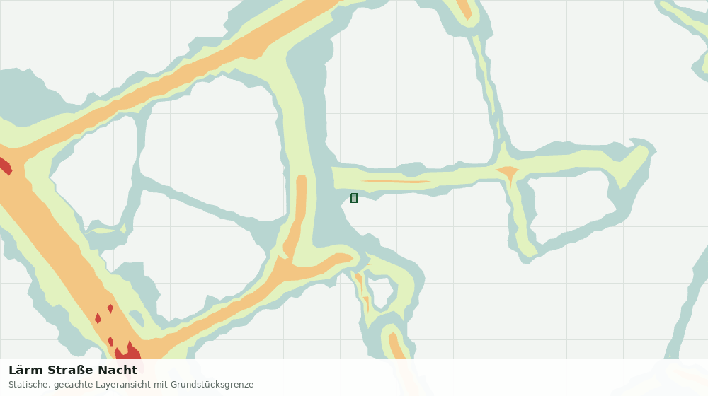 Statische Kartenansicht: Lärm Straße Nacht
