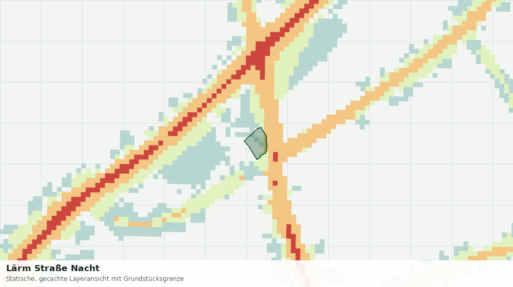 Statische Kartenansicht: Lärm Straße Nacht