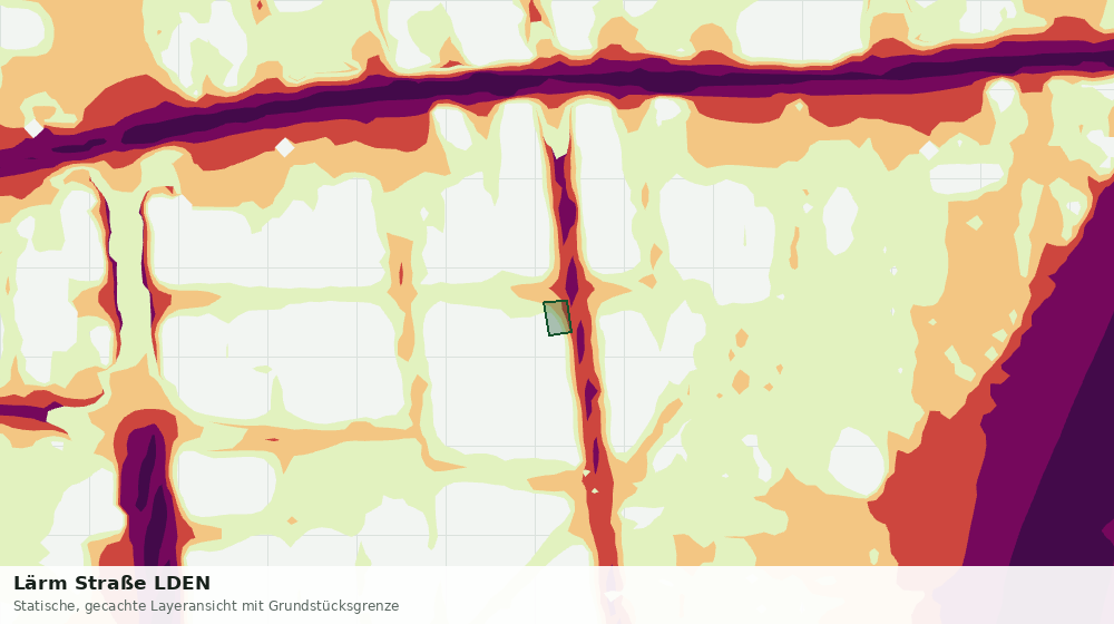 Statische Kartenansicht: Lärm Straße LDEN