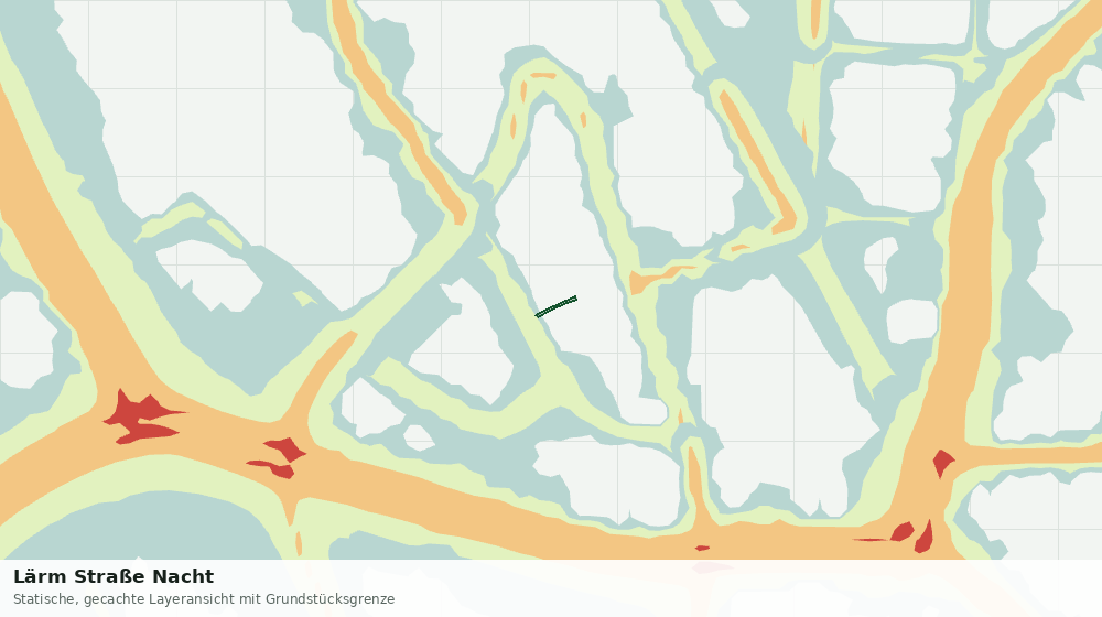Statische Kartenansicht: Lärm Straße Nacht