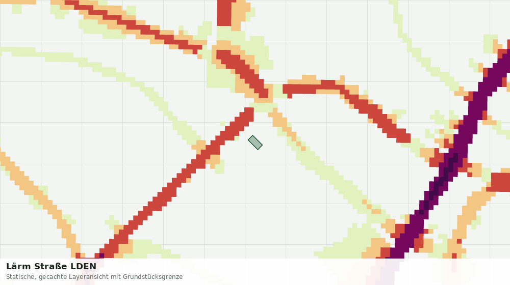 Statische Kartenansicht: Lärm Straße LDEN