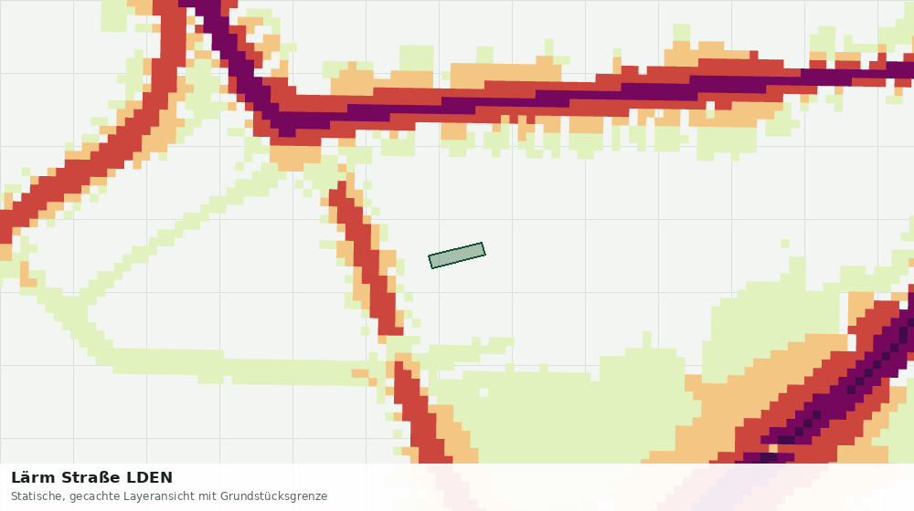 Statische Kartenansicht: Lärm Straße LDEN