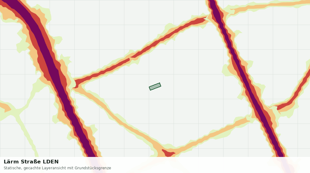 Statische Kartenansicht: Lärm Straße LDEN