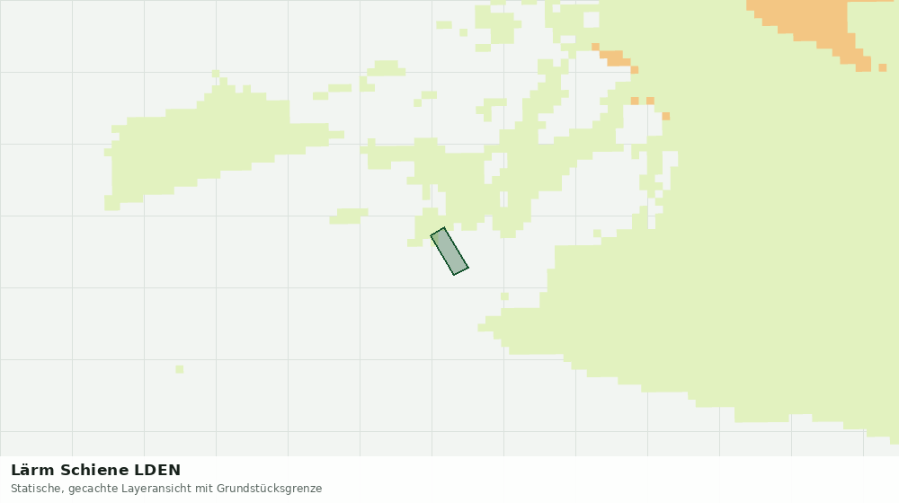 Statische Kartenansicht: Lärm Schiene LDEN