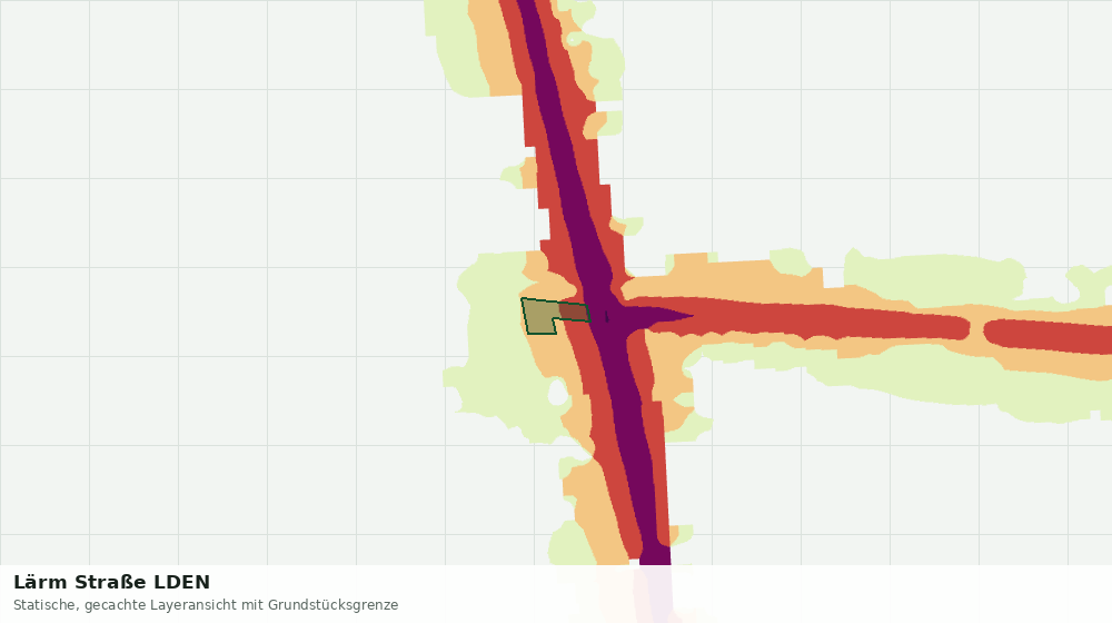 Statische Kartenansicht: Lärm Straße LDEN