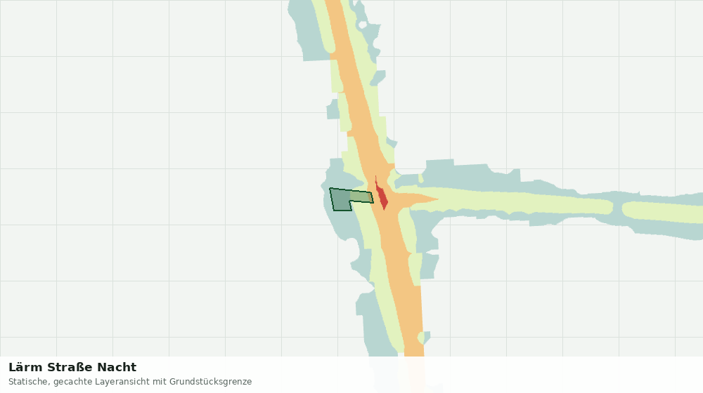 Statische Kartenansicht: Lärm Straße Nacht