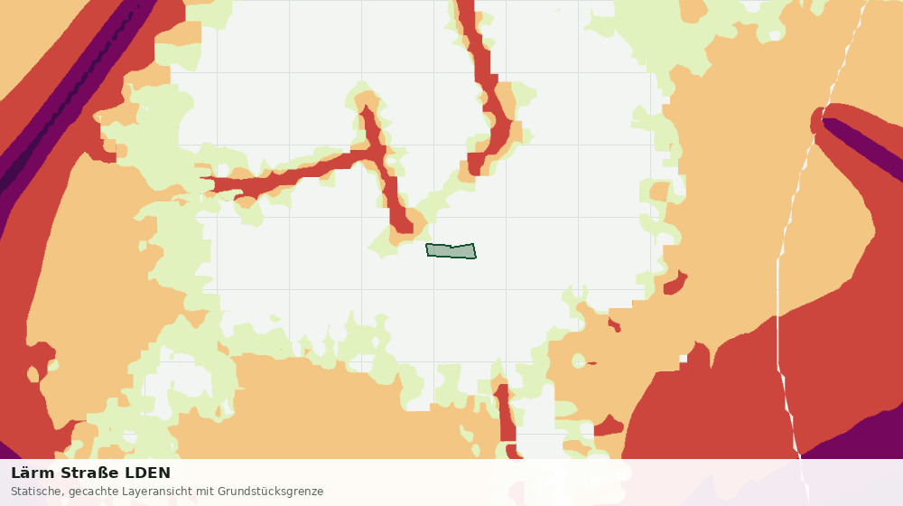 Statische Kartenansicht: Lärm Straße LDEN