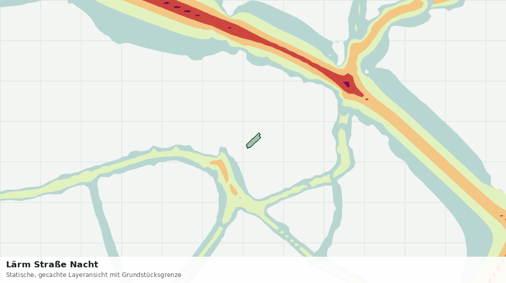 Statische Kartenansicht: Lärm Straße Nacht