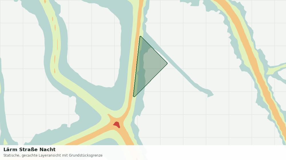 Statische Kartenansicht: Lärm Straße Nacht