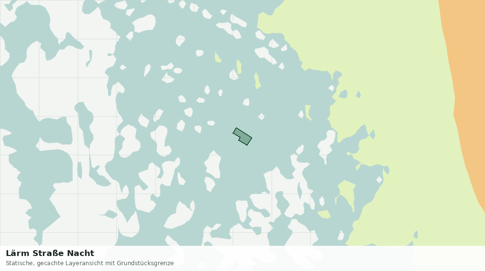 Statische Kartenansicht: Lärm Straße Nacht