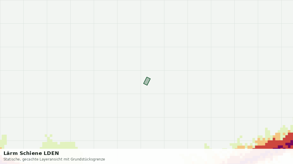 Statische Kartenansicht: Lärm Schiene LDEN