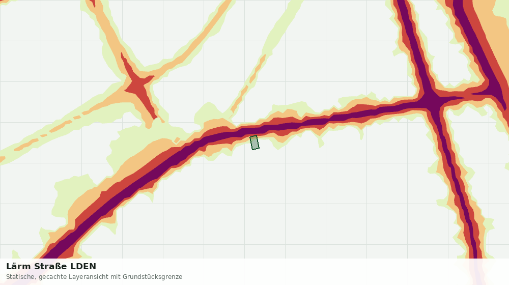 Statische Kartenansicht: Lärm Straße LDEN