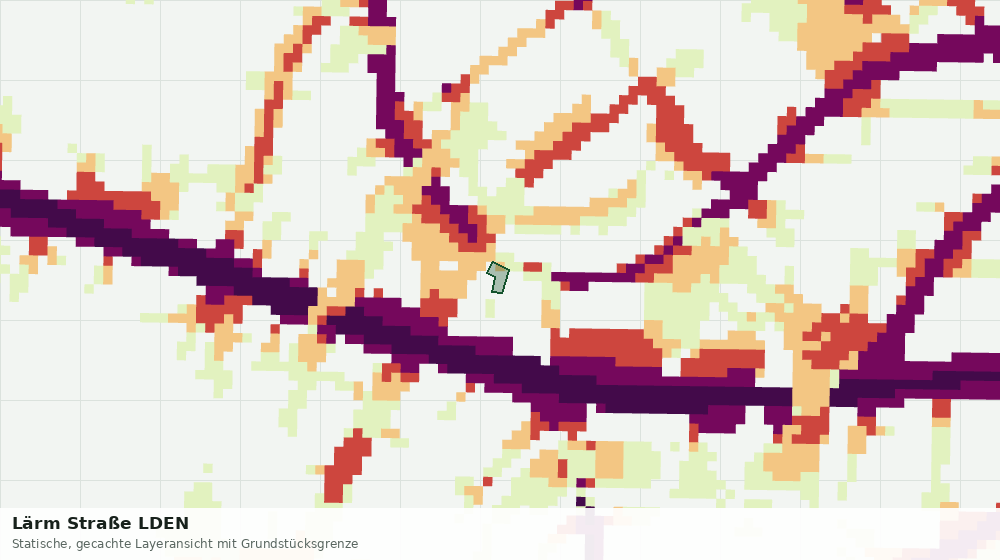 Statische Kartenansicht: Lärm Straße LDEN