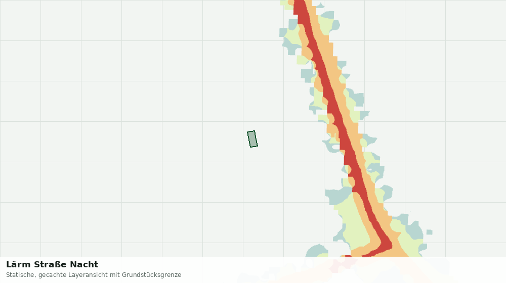 Statische Kartenansicht: Lärm Straße Nacht