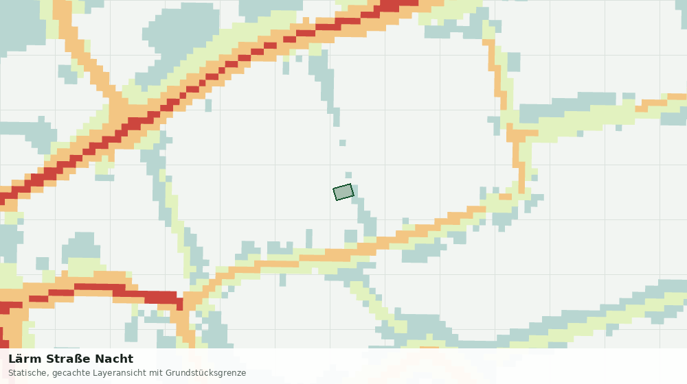 Statische Kartenansicht: Lärm Straße Nacht