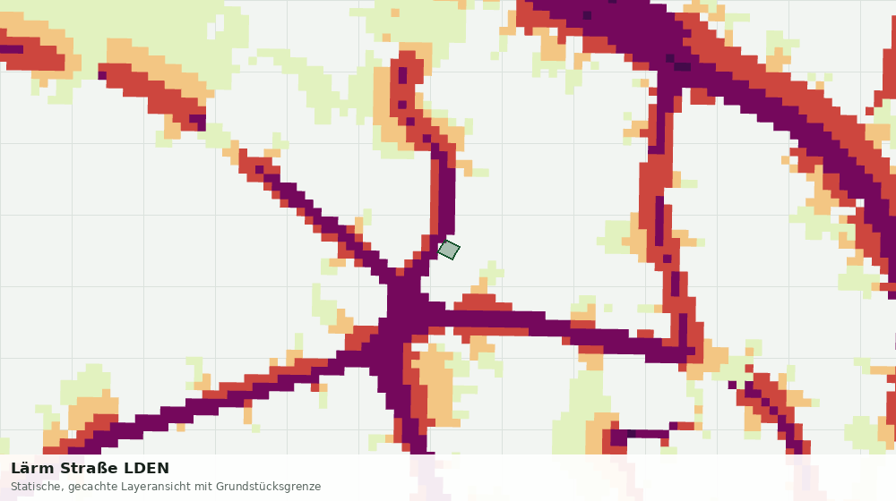 Statische Kartenansicht: Lärm Straße LDEN