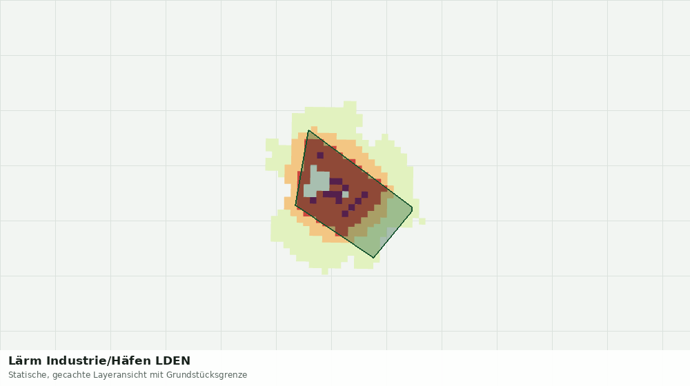 Statische Kartenansicht: Lärm Industrie/Häfen LDEN