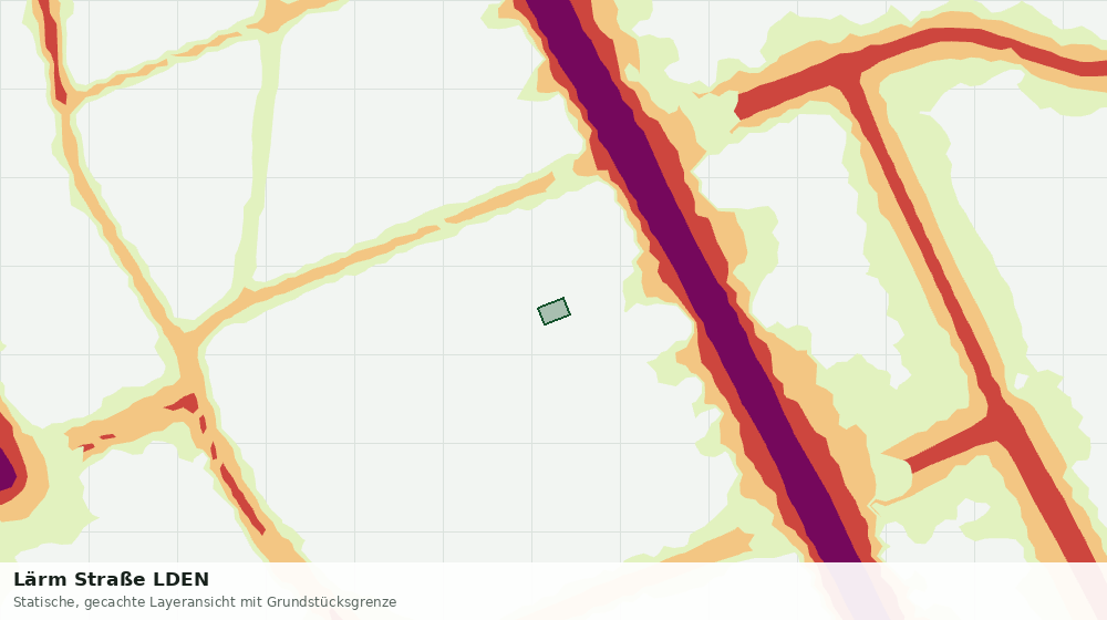 Statische Kartenansicht: Lärm Straße LDEN