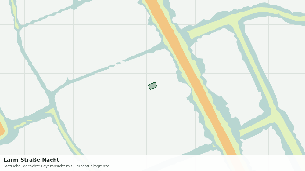 Statische Kartenansicht: Lärm Straße Nacht