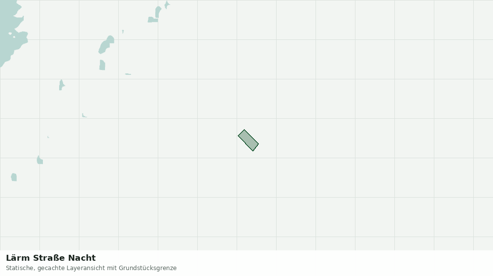 Statische Kartenansicht: Lärm Straße Nacht