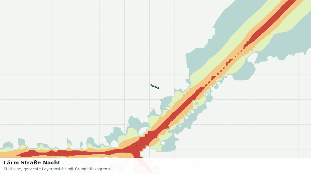 Statische Kartenansicht: Lärm Straße Nacht