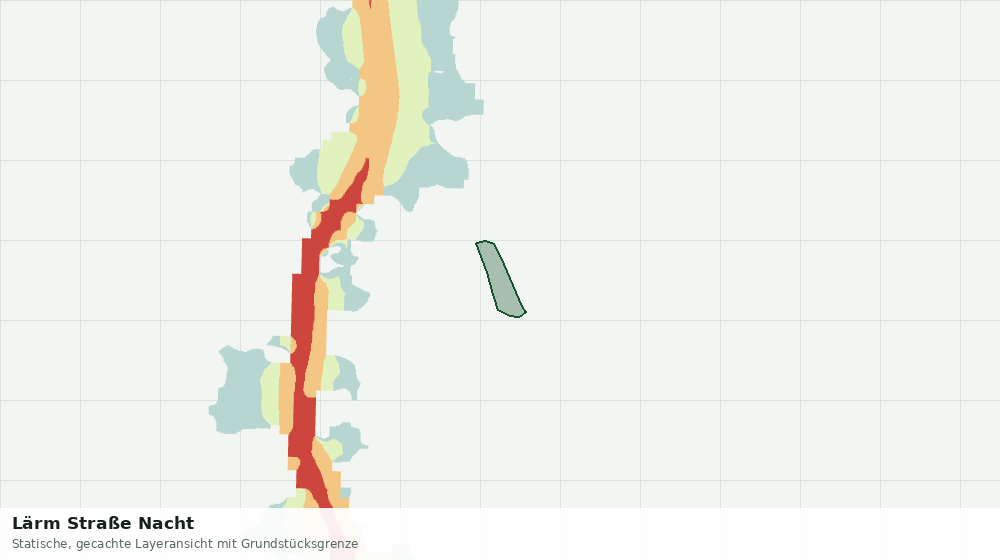 Statische Kartenansicht: Lärm Straße Nacht
