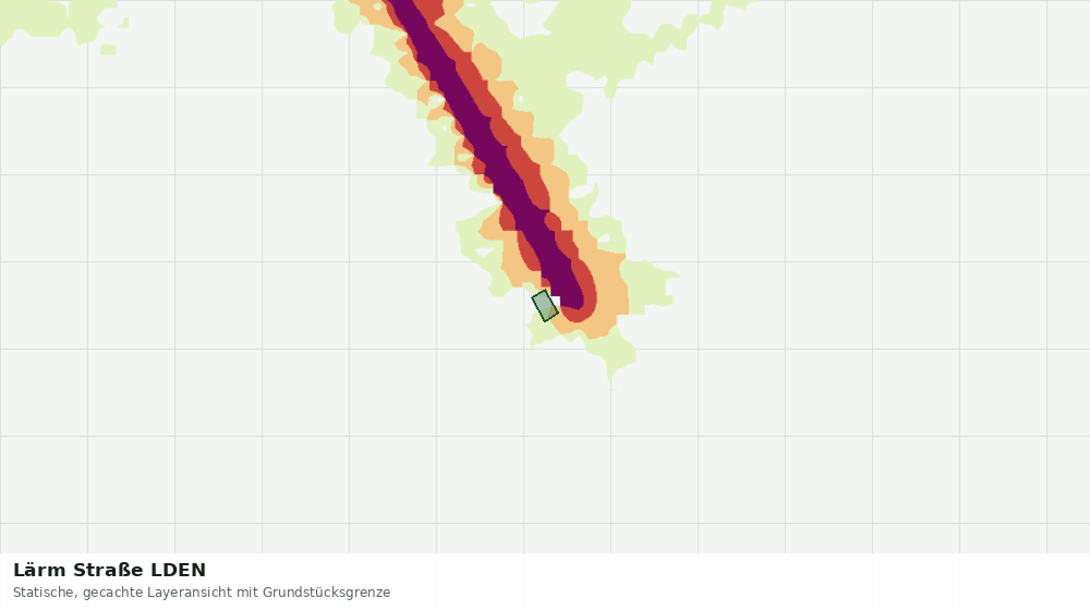Statische Kartenansicht: Lärm Straße LDEN