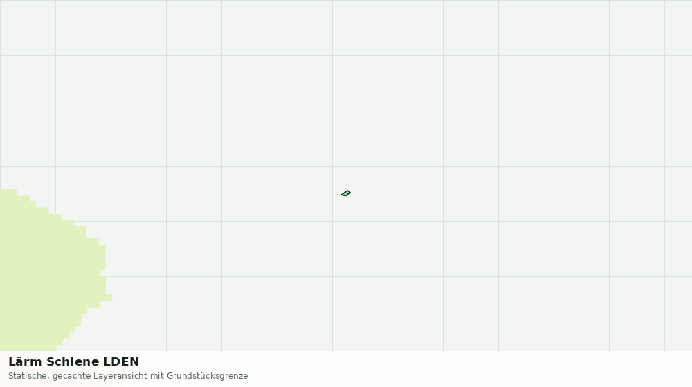 Statische Kartenansicht: Lärm Schiene LDEN
