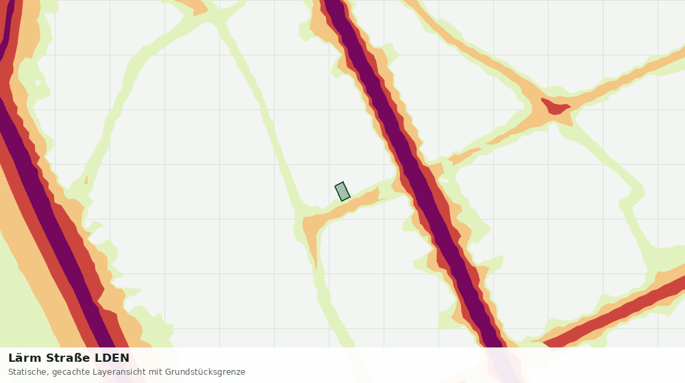 Statische Kartenansicht: Lärm Straße LDEN