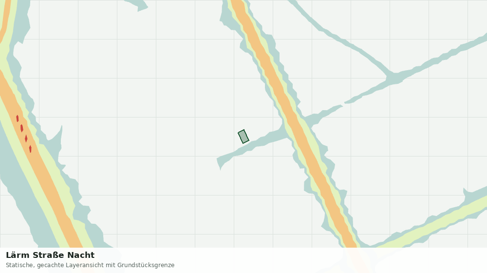 Statische Kartenansicht: Lärm Straße Nacht