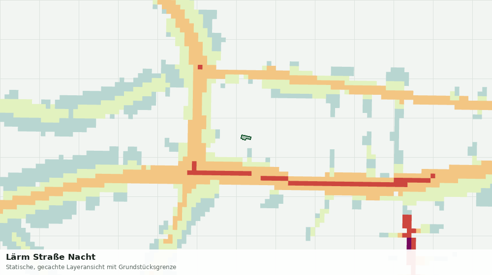 Statische Kartenansicht: Lärm Straße Nacht