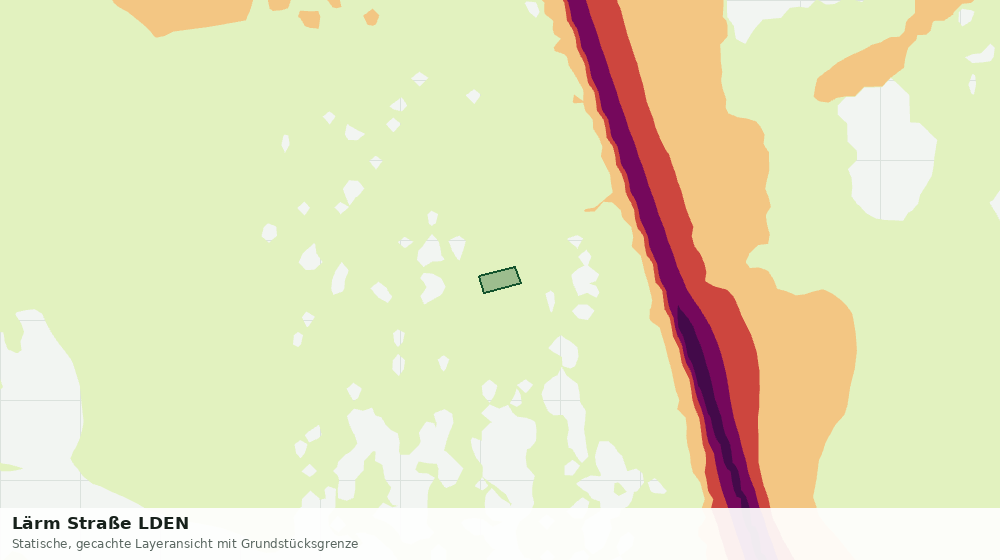 Statische Kartenansicht: Lärm Straße LDEN