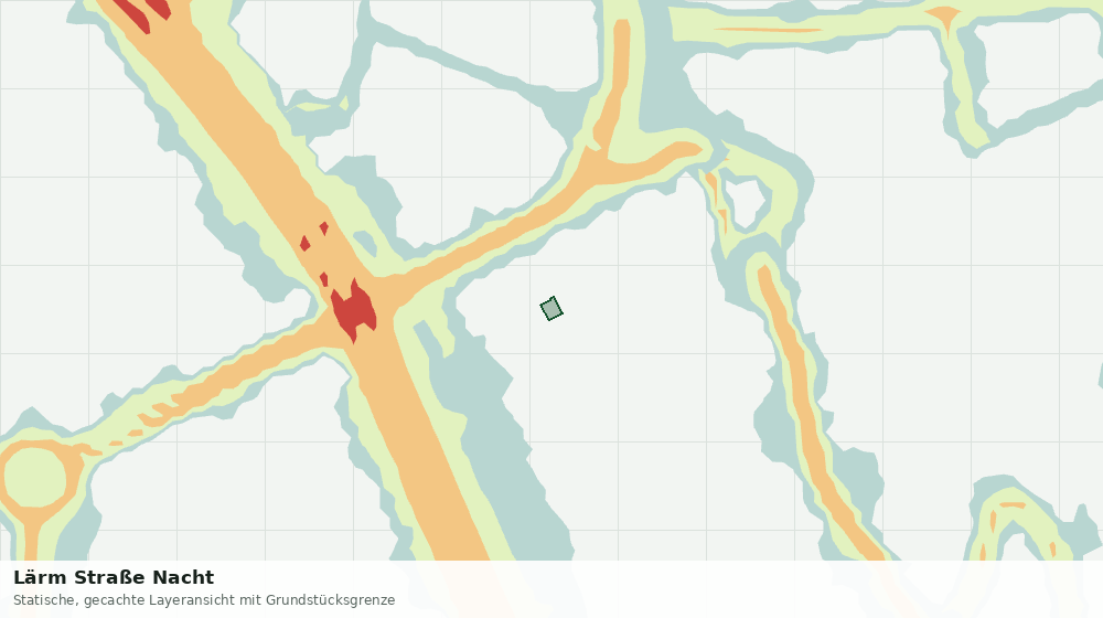 Statische Kartenansicht: Lärm Straße Nacht