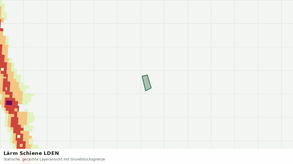 Statische Kartenansicht: Lärm Schiene LDEN