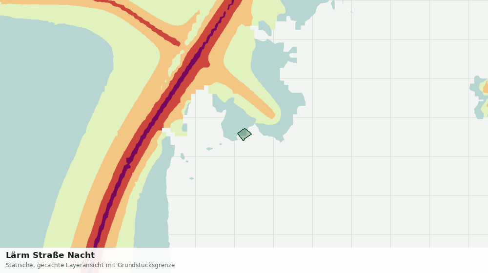 Statische Kartenansicht: Lärm Straße Nacht