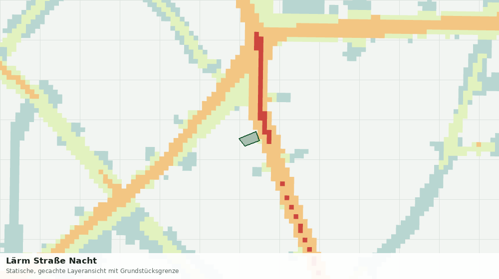 Statische Kartenansicht: Lärm Straße Nacht