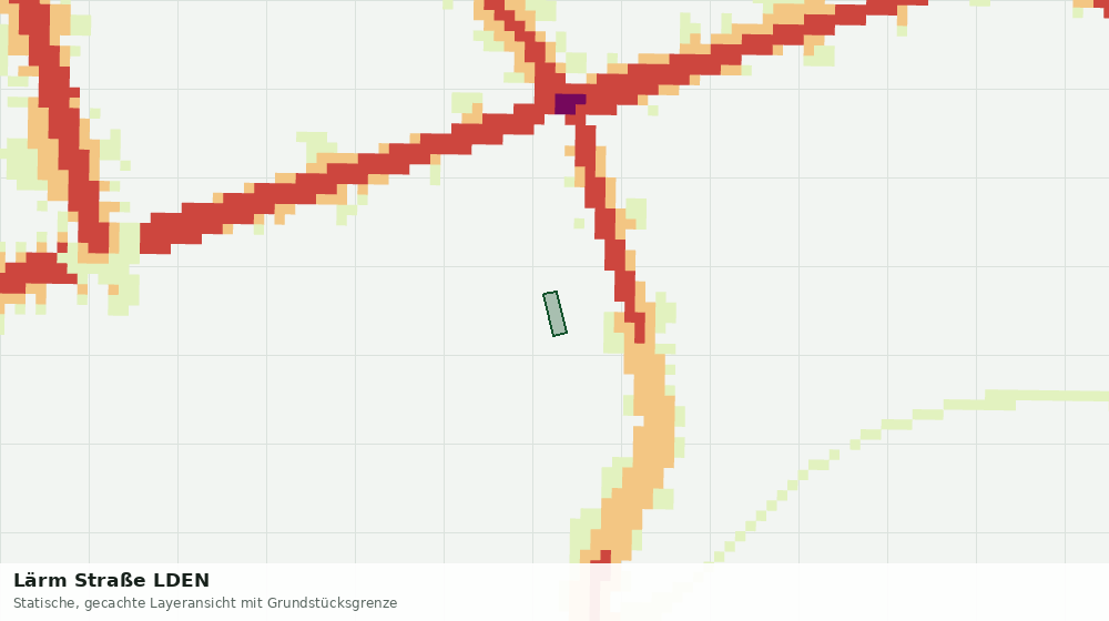 Statische Kartenansicht: Lärm Straße LDEN