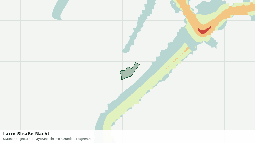 Statische Kartenansicht: Lärm Straße Nacht