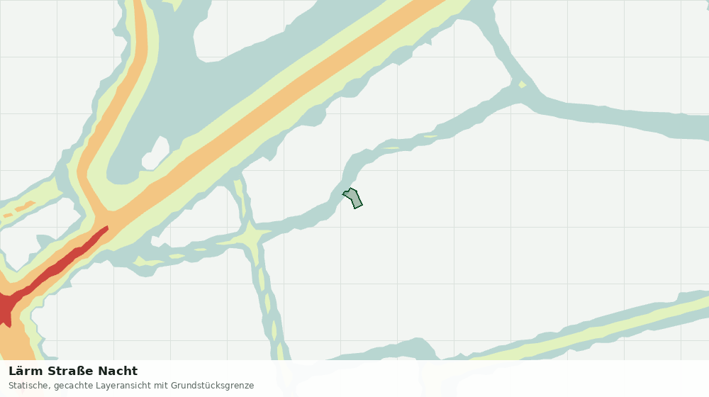Statische Kartenansicht: Lärm Straße Nacht