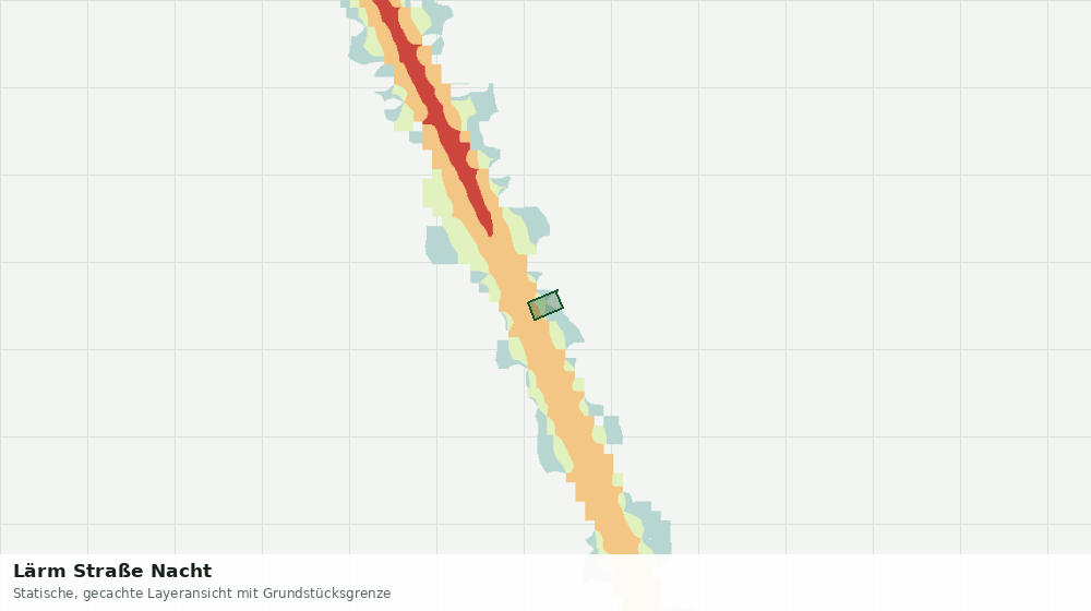 Statische Kartenansicht: Lärm Straße Nacht