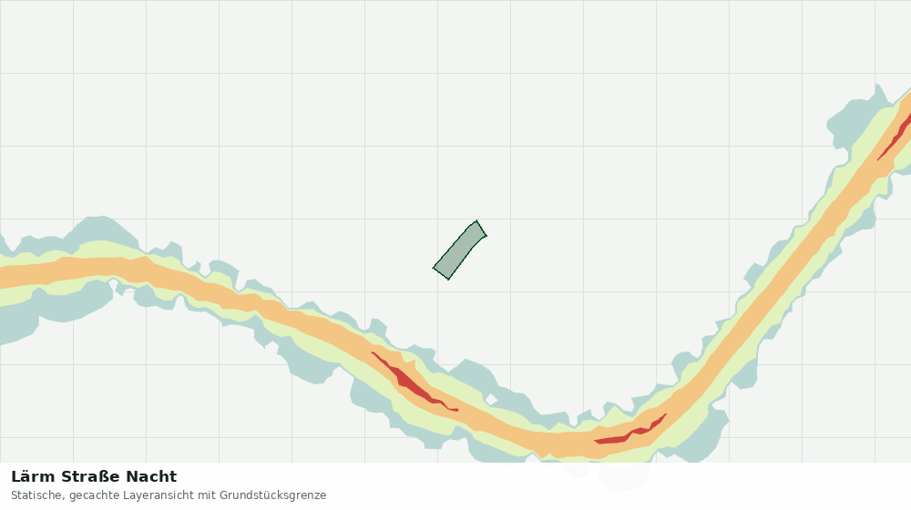 Statische Kartenansicht: Lärm Straße Nacht