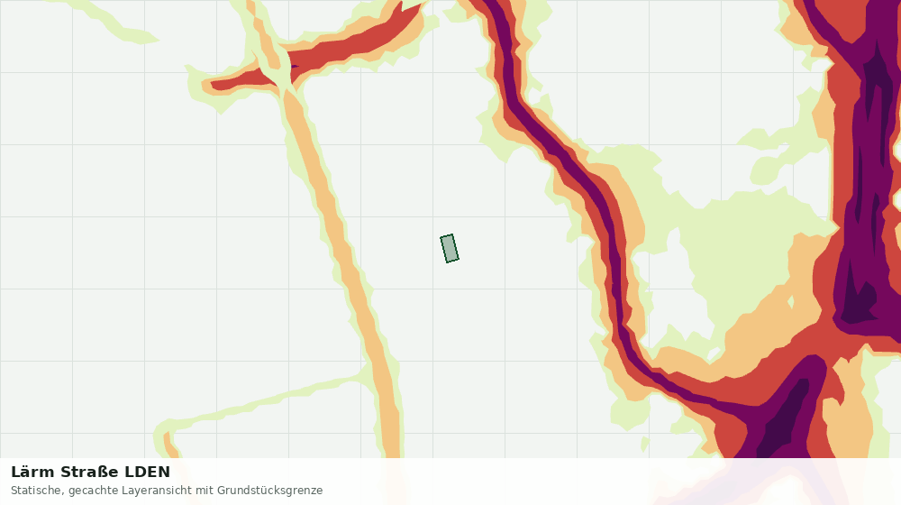 Statische Kartenansicht: Lärm Straße LDEN