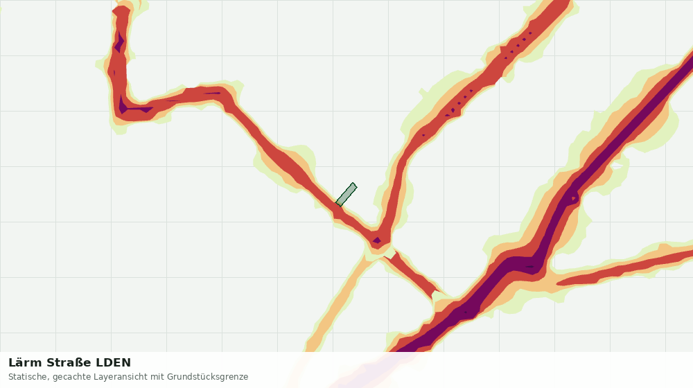 Statische Kartenansicht: Lärm Straße LDEN