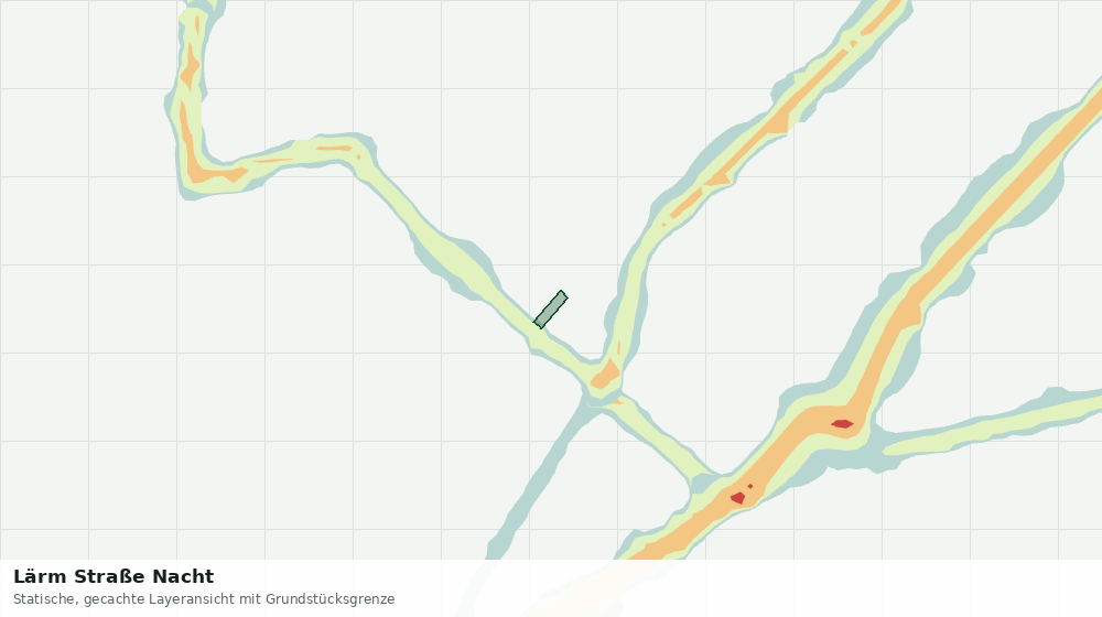 Statische Kartenansicht: Lärm Straße Nacht