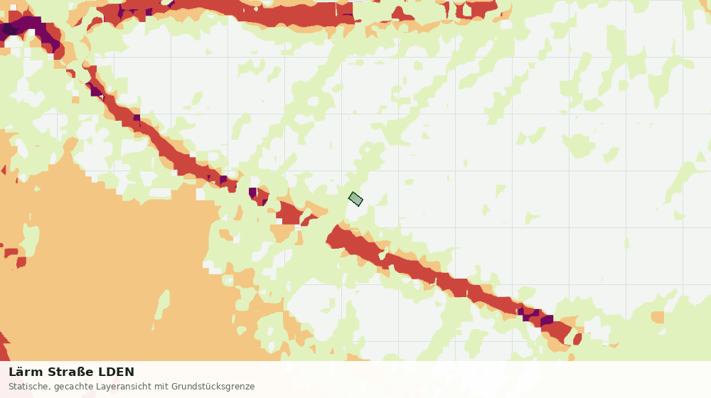 Statische Kartenansicht: Lärm Straße LDEN