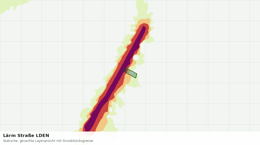 Statische Kartenansicht: Lärm Straße LDEN