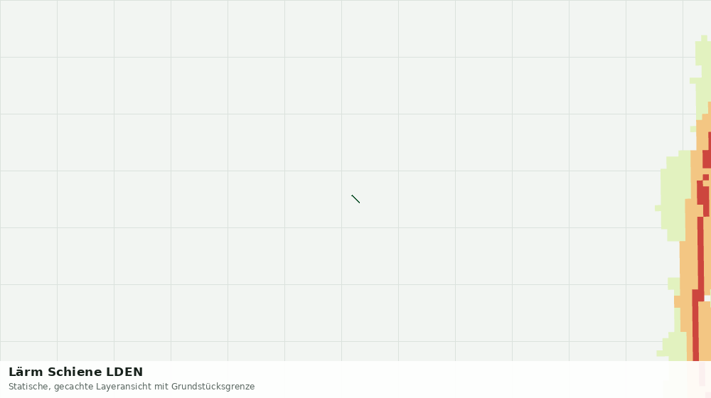 Statische Kartenansicht: Lärm Schiene LDEN