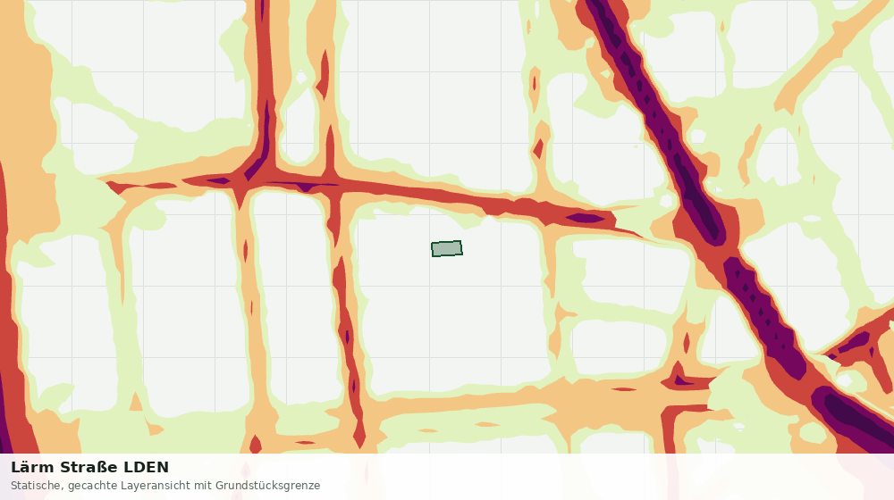 Statische Kartenansicht: Lärm Straße LDEN