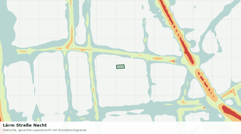Statische Kartenansicht: Lärm Straße Nacht