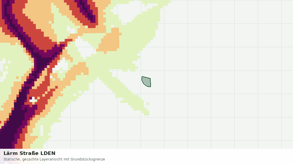 Statische Kartenansicht: Lärm Straße LDEN